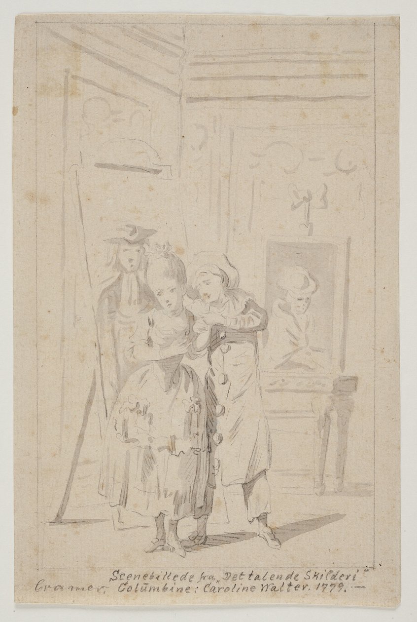 Pierrot e Colombina in "Il quadro parlante" da Peter Cramer