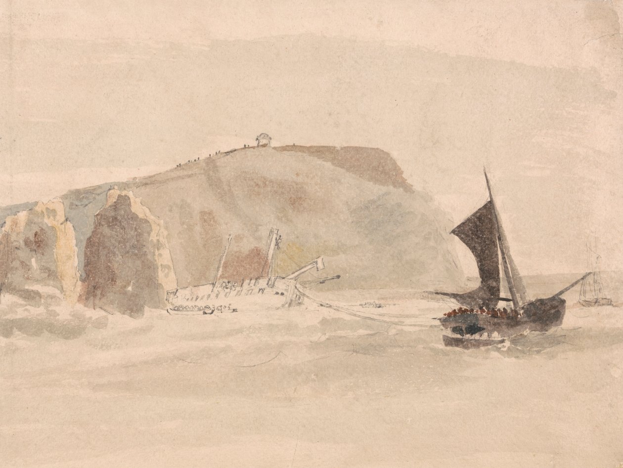Naufragio vicino alle Needles, Isola di Wight da Peter DeWint