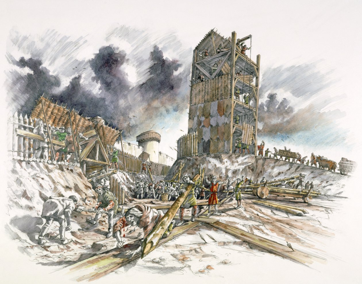 Assedio del castello di Dover da Peter Dunn