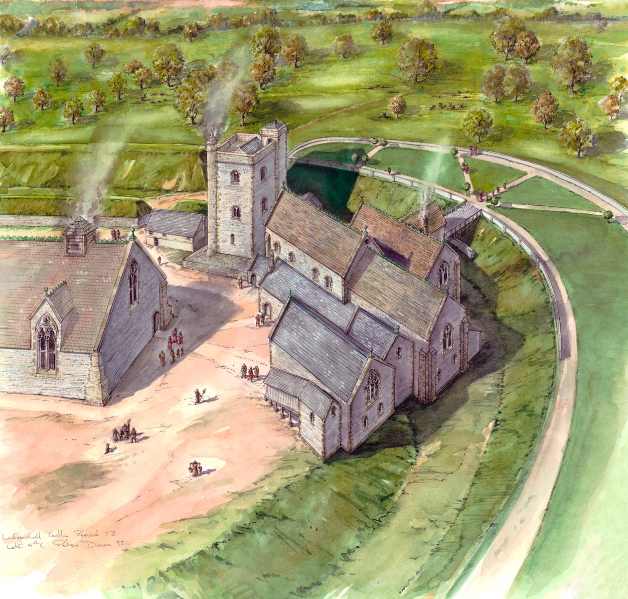 Castello di Ludgershall da Peter Dunn