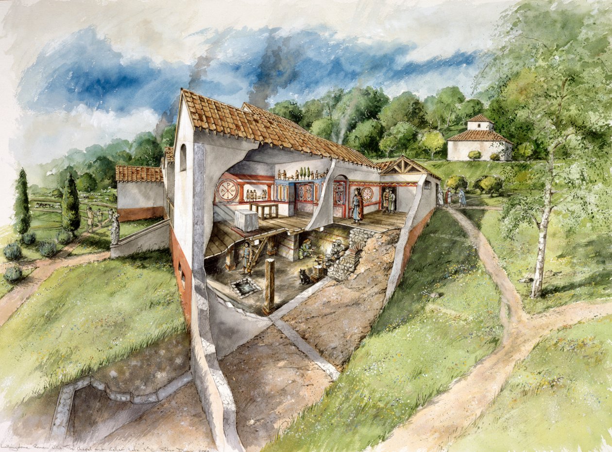 Villa romana di Lullingstone da Peter Dunn