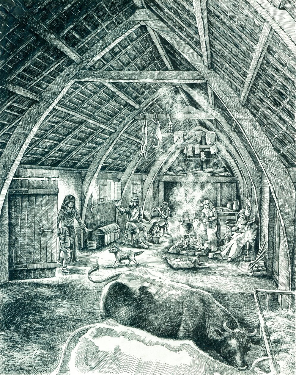 Casa contadina medievale da Peter Dunn