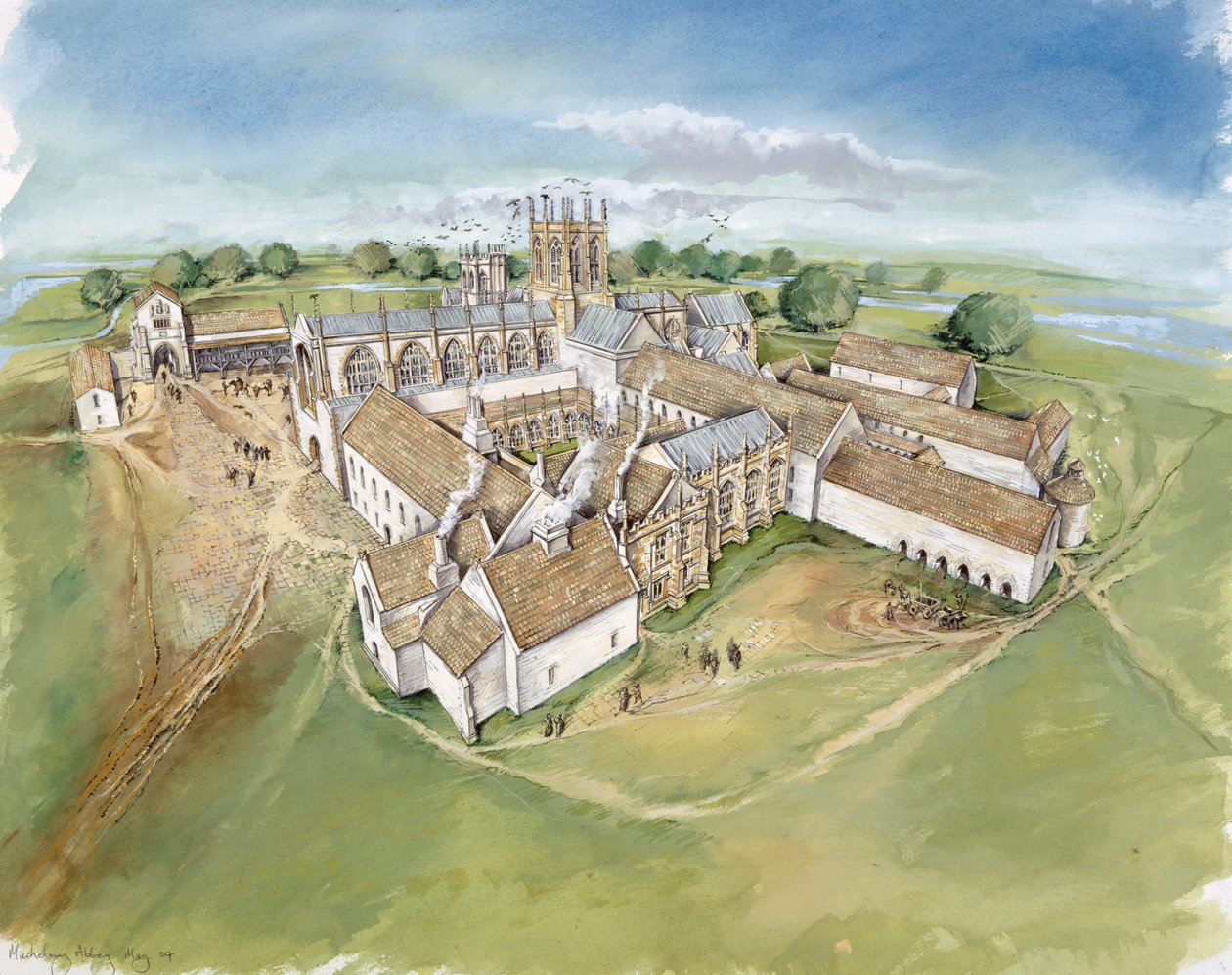 Abbazia di Muchelney da Peter Dunn