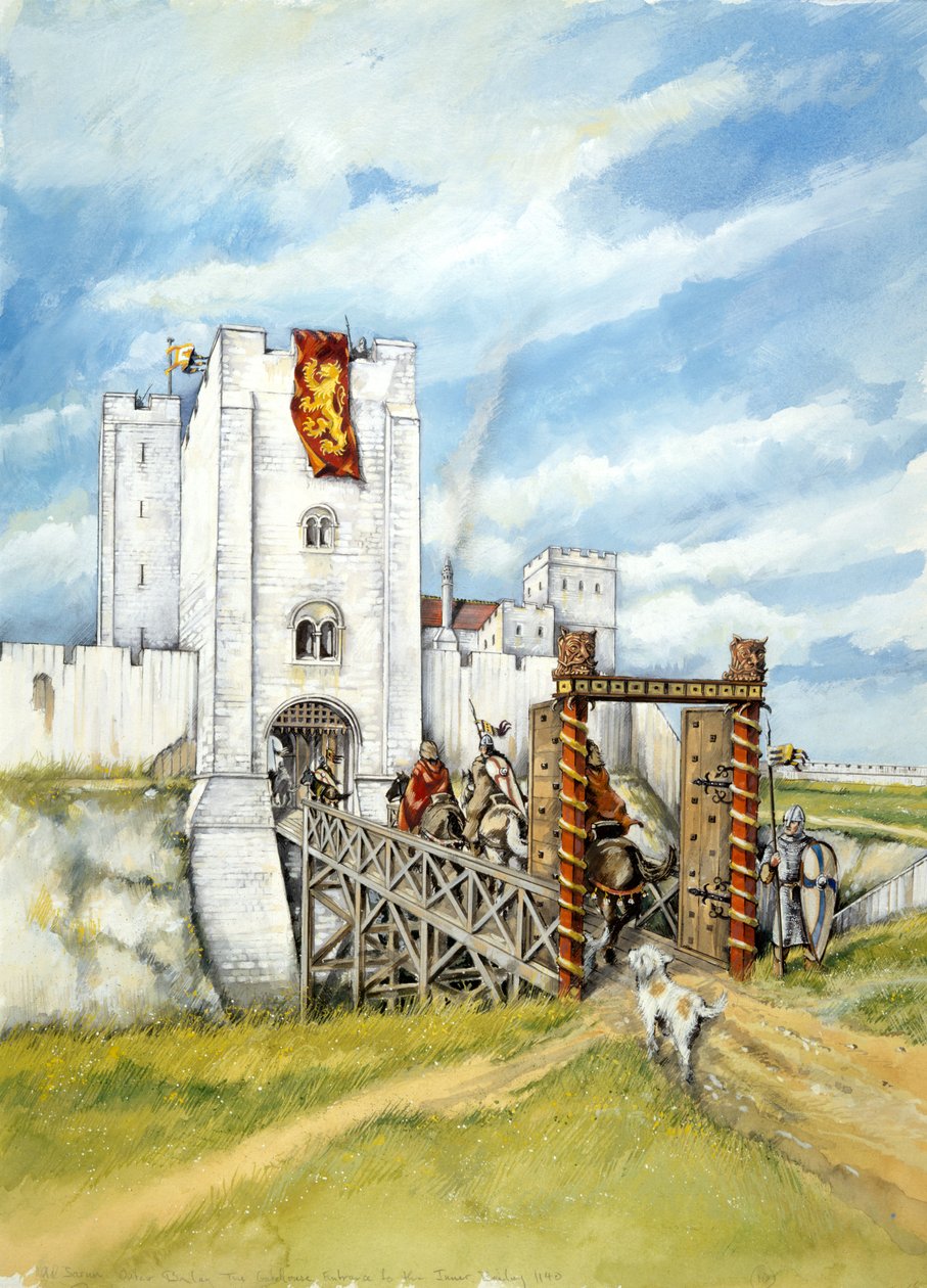 Old Sarum, 1140, c. 1990-2010 da Peter Dunn
