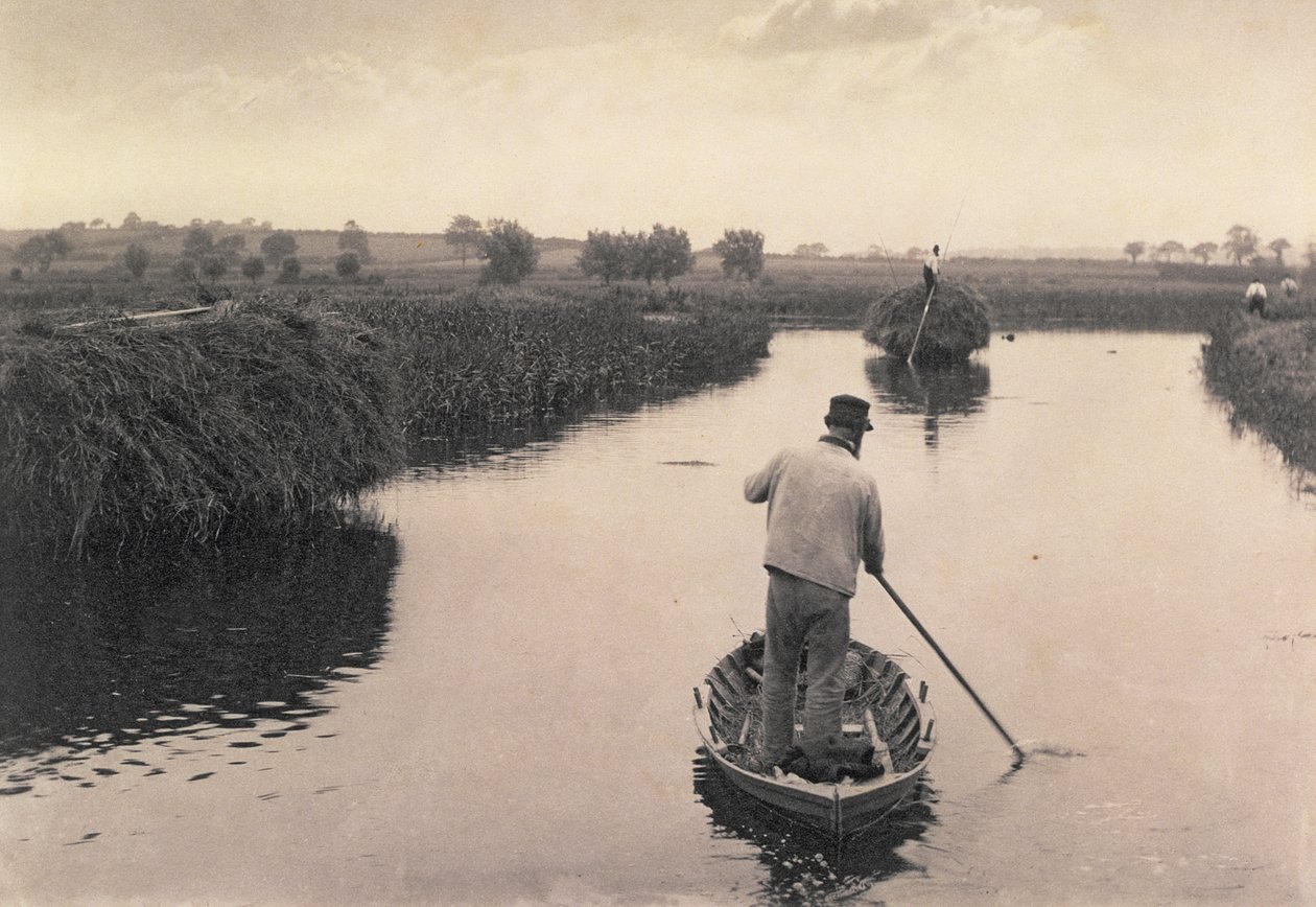 Quartiere del fieno di palude, Vita e paesaggio sui Norfolk Broads, c.1886 da Peter Emerson und Thomas Goodall