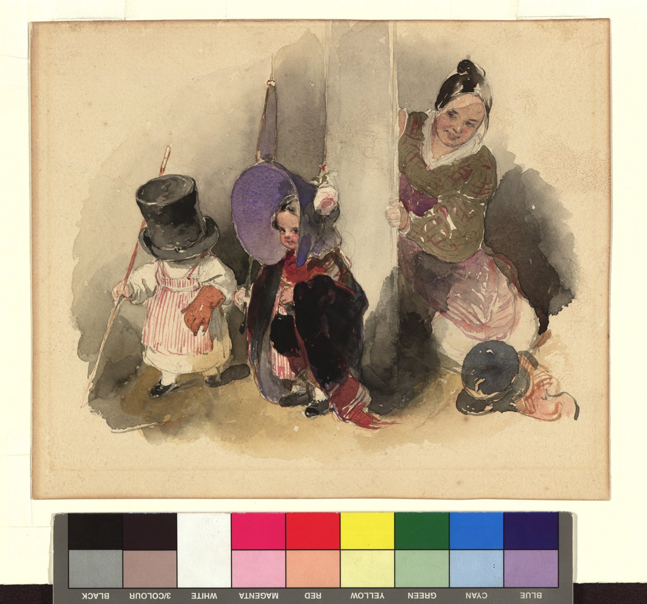 Mutter mit spielenden Kindern (Der kleine Gerngross) da Peter Fendi