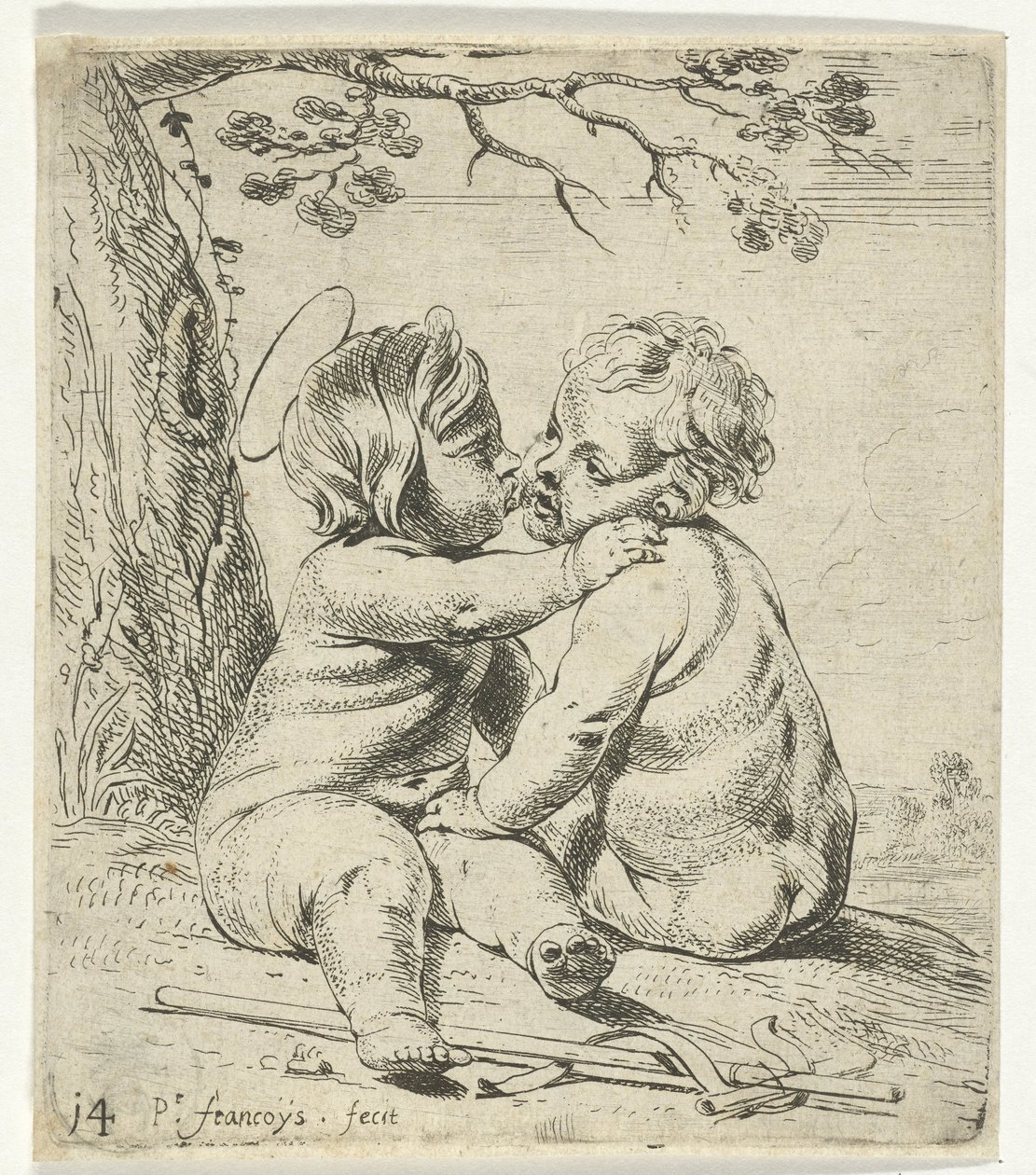 Cristo e Giovanni Battista da bambini da Peter Franchoys
