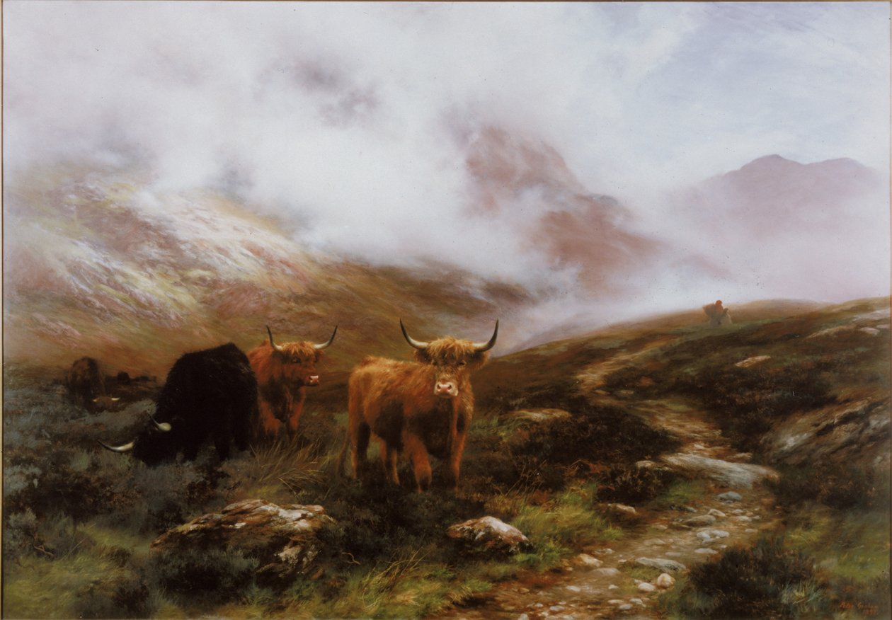Paesaggio con bestiame da Peter Graham