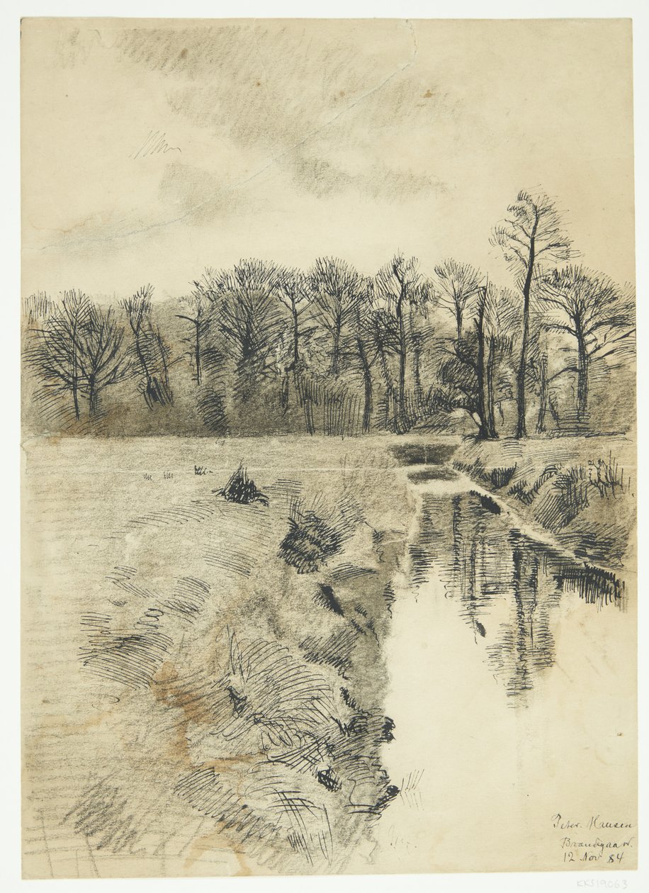 Paesaggio con un ruscello da Peter Hansen