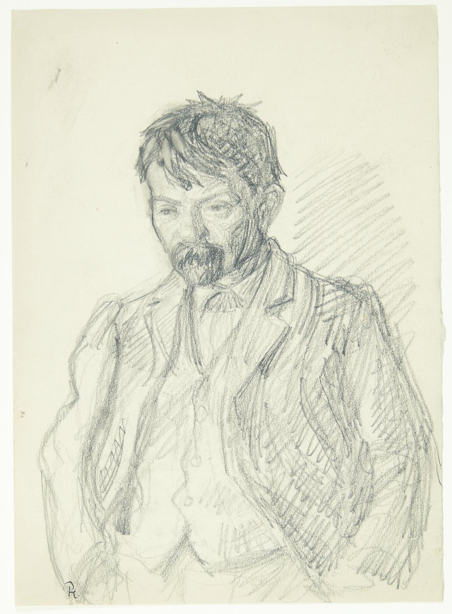 Ritratto del pittore Jens Birkholm. Mezza figura da Peter Hansen