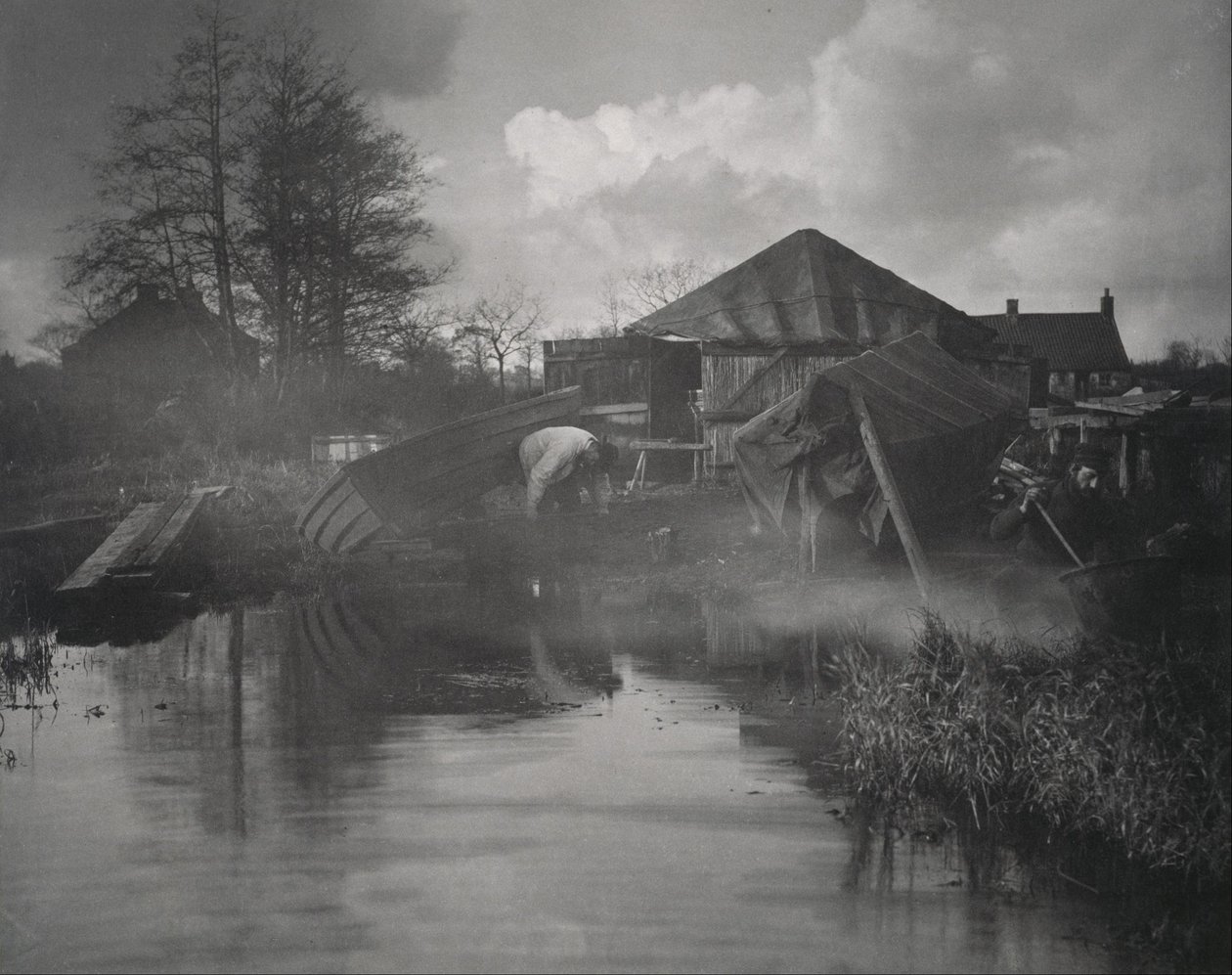 Un cantiere navale nel Norfolk da Peter Henry Emerson
