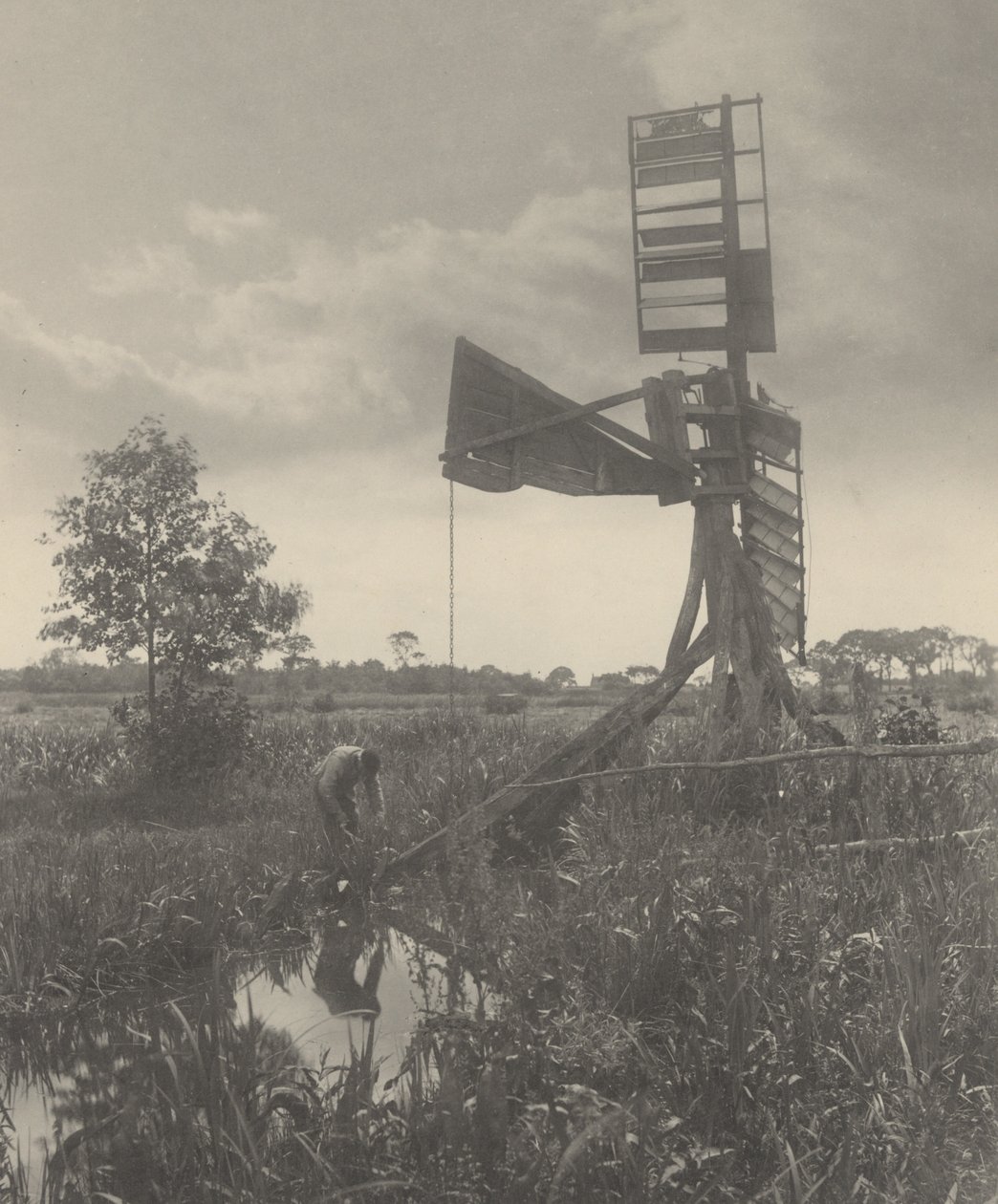 Un mulino ad acqua in rovina da Peter Henry Emerson