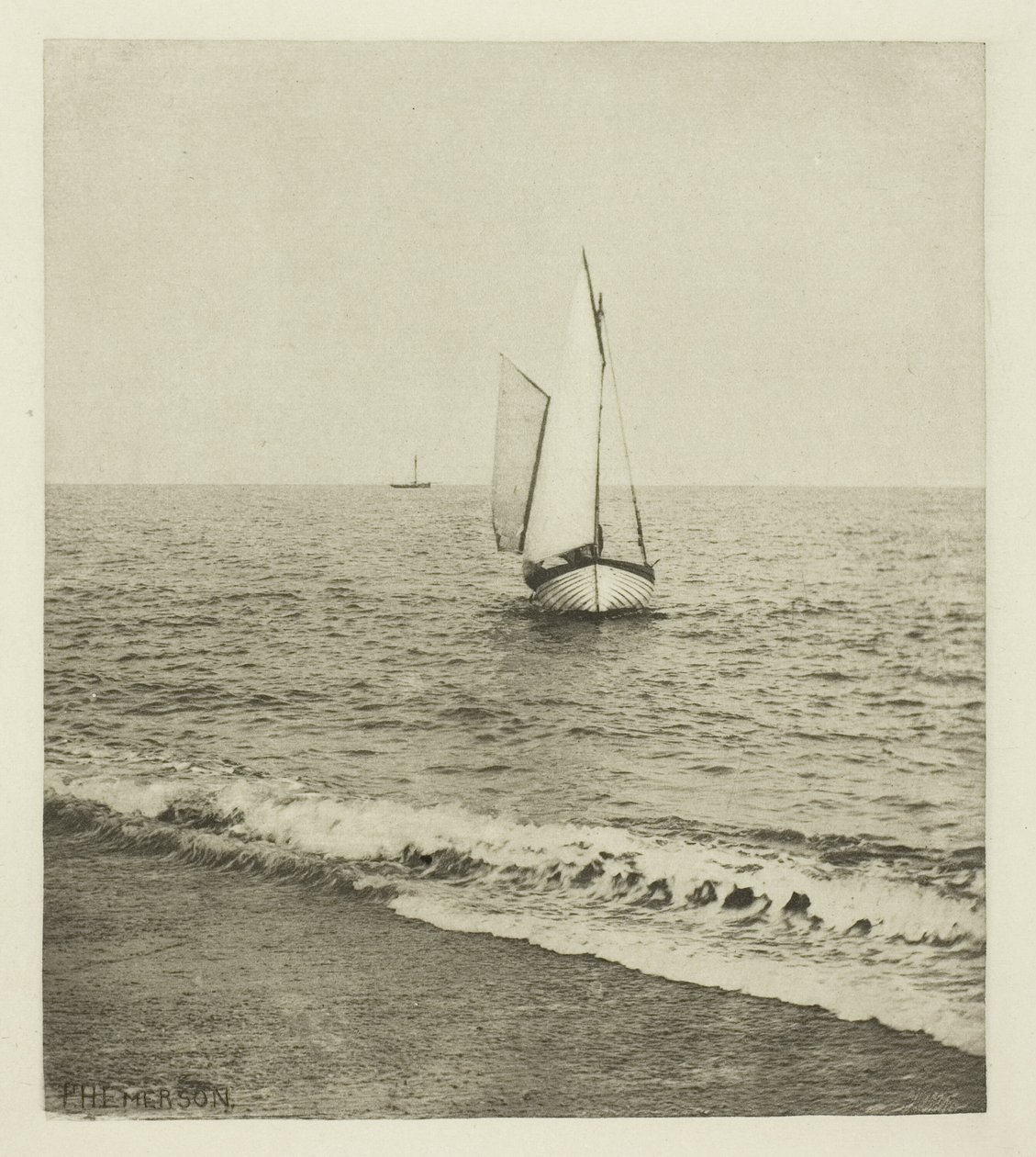 Un pescatore di gamberi del Suffolk "Sbarco" da Peter Henry Emerson