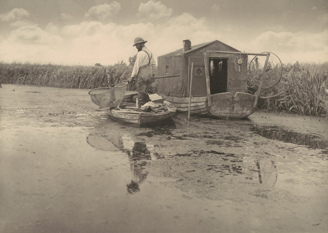 La casa del pescatore di anguille da Peter Henry Emerson