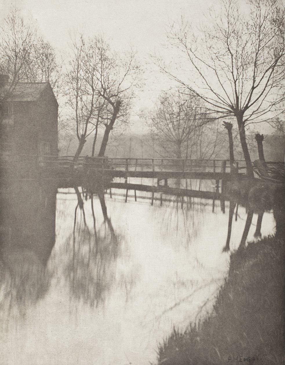 Passerella vicino a Chingford da Peter Henry Emerson