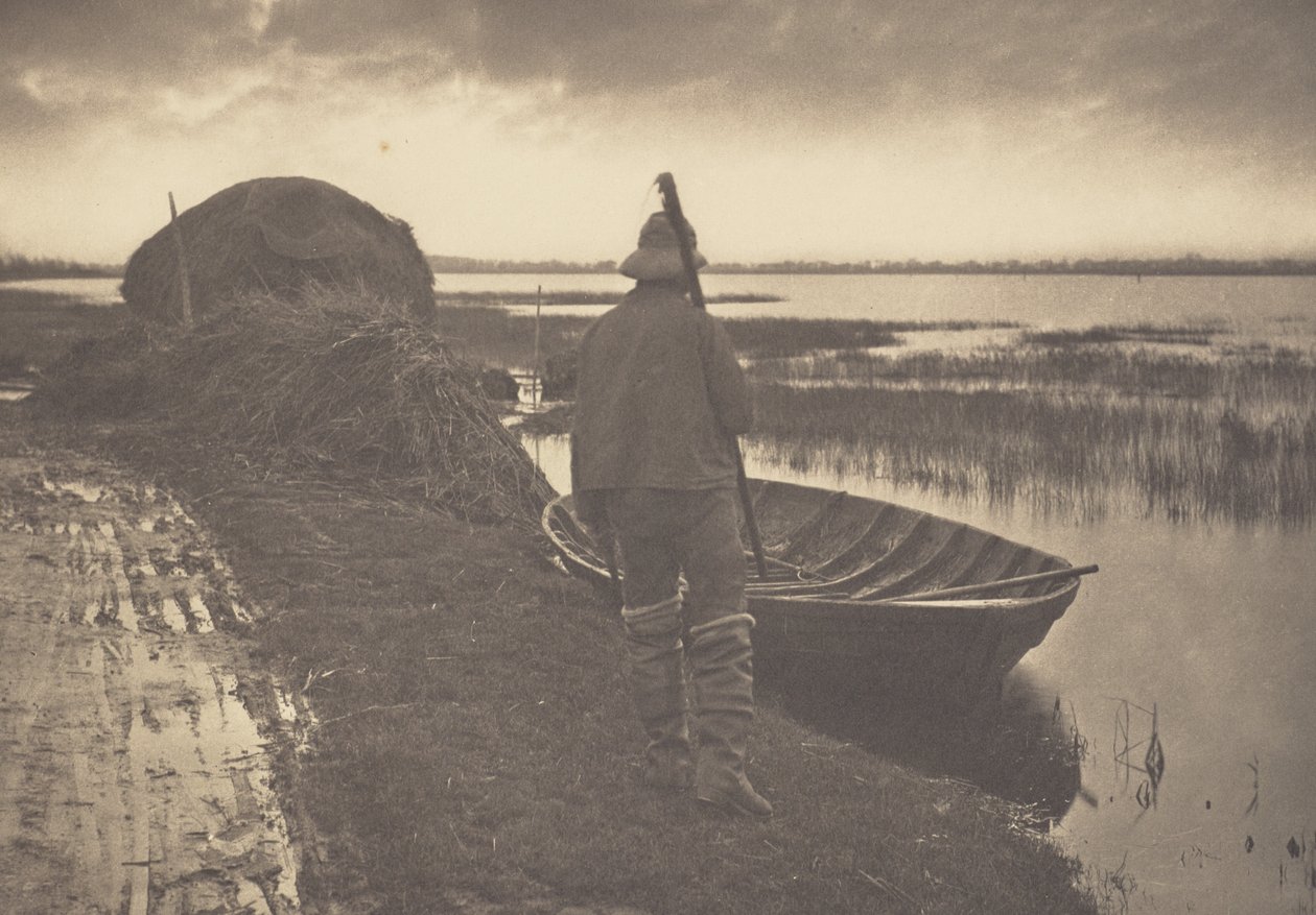 Abitante della palude che va a tagliare canne da Peter Henry Emerson
