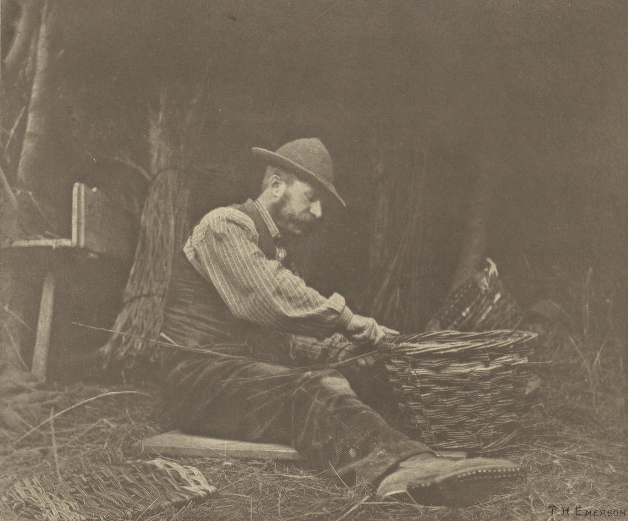 Il cestaio. [Norfolk.] da Peter Henry Emerson
