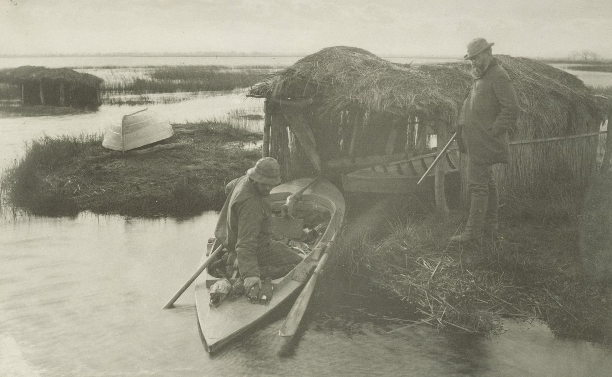 Il ritorno del cacciatore, c.1885 (stampa al platino) da Peter Henry Emerson