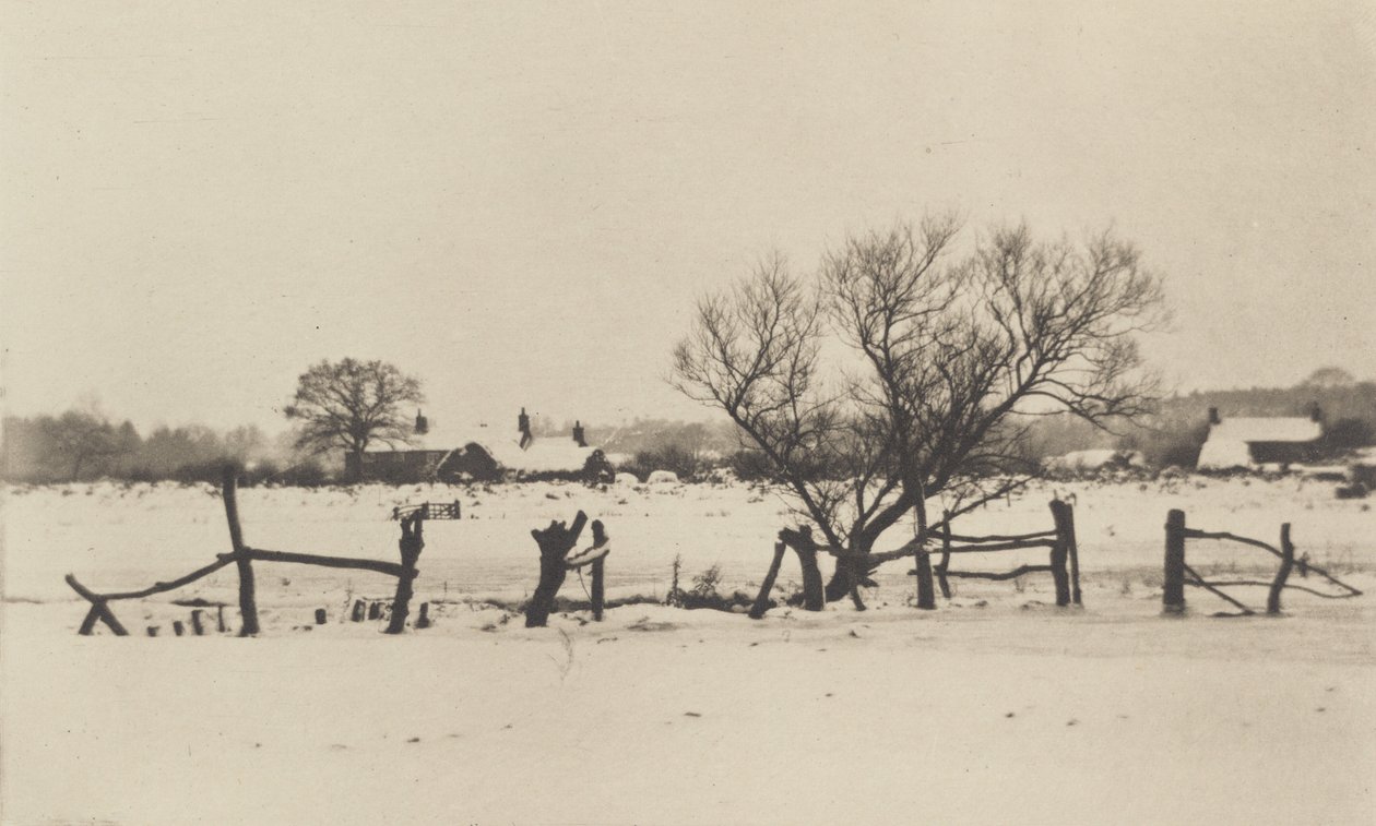 Le paludi innevate, 1890-1891, stampato 1893 da Peter Henry Emerson