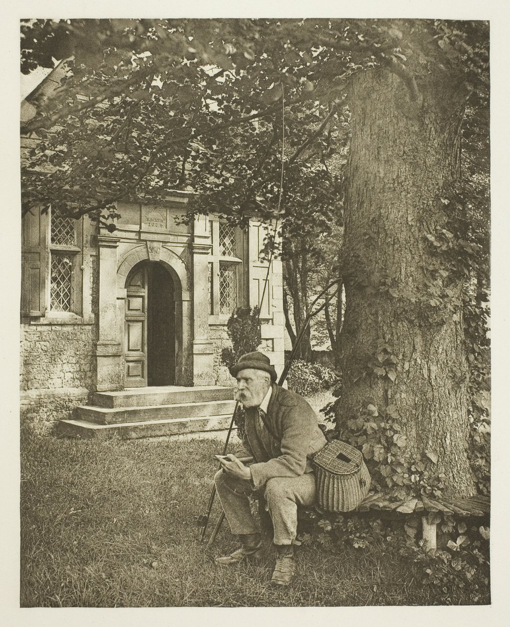 La casa da pesca di Walton e Cotton (La porta) da Peter Henry Emerson