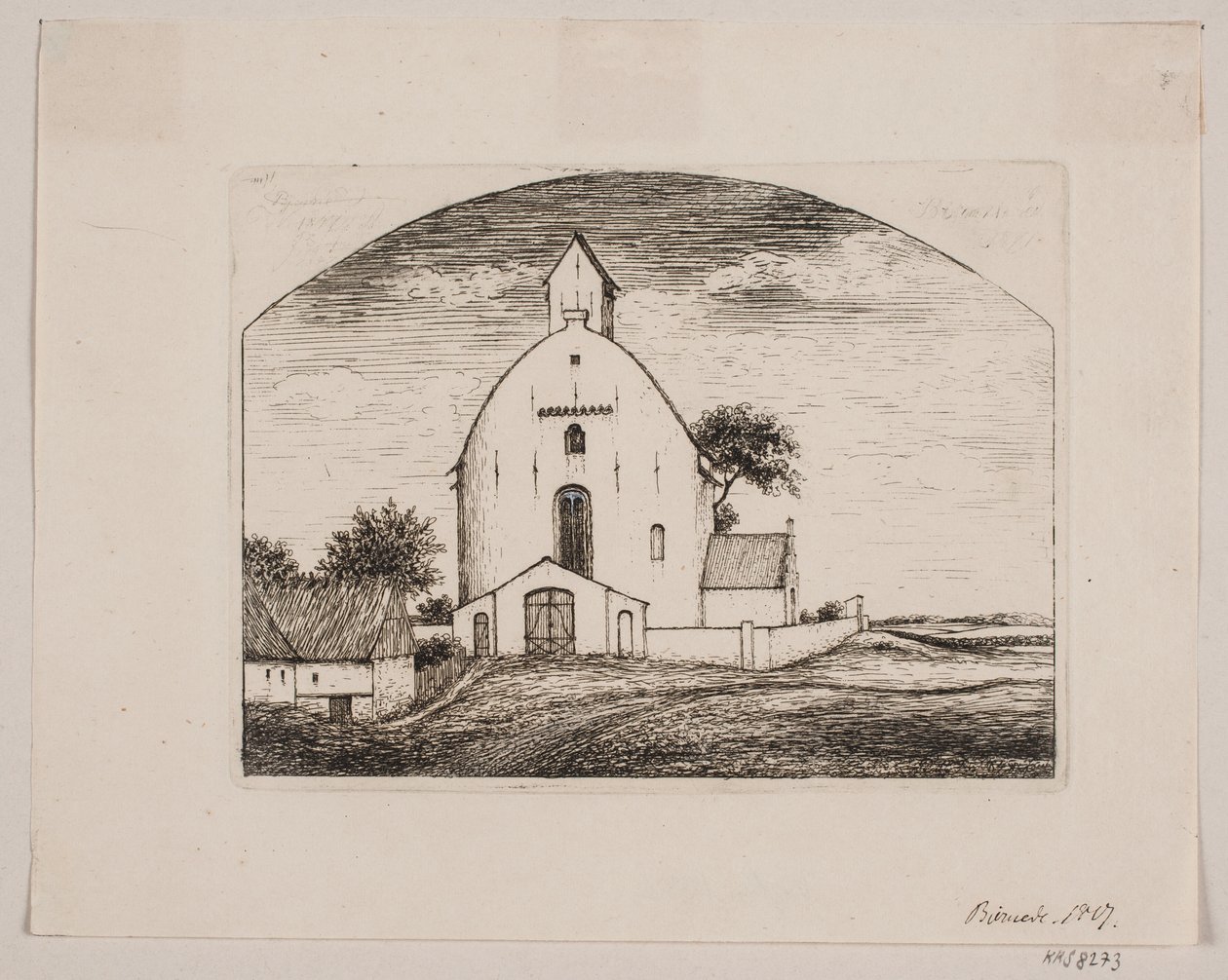 Chiesa di Bjernede da Peter Herman Rasmussen