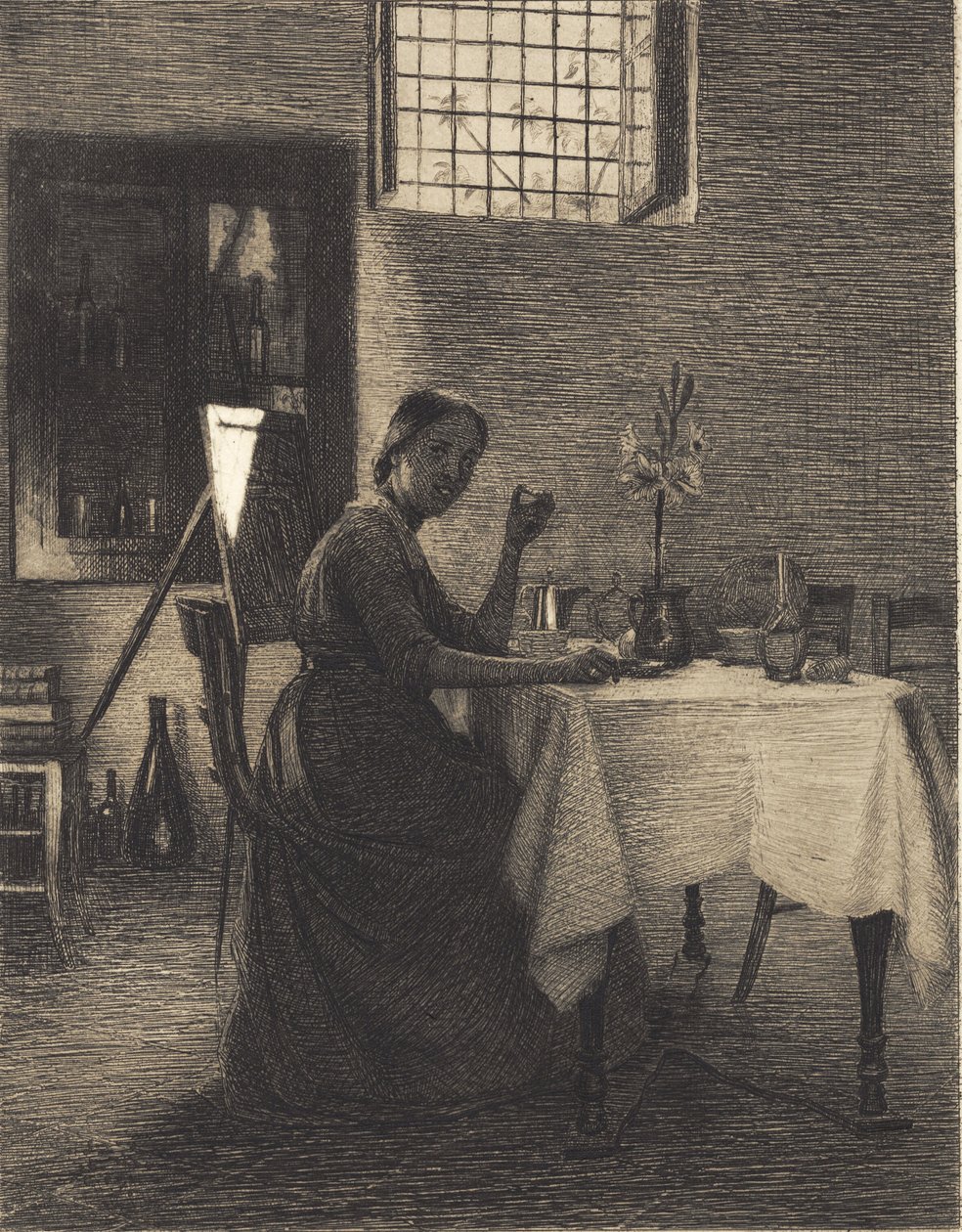 Durante il caffè del mattino da Peter Vilhelm Ilsted