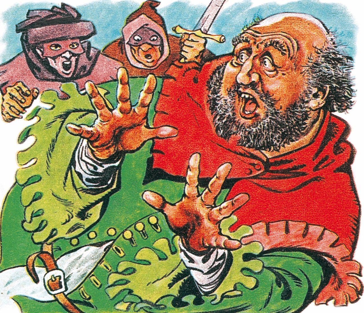 Il principe Hal e Poins spaventano il grasso Falstaff da Peter Jackson