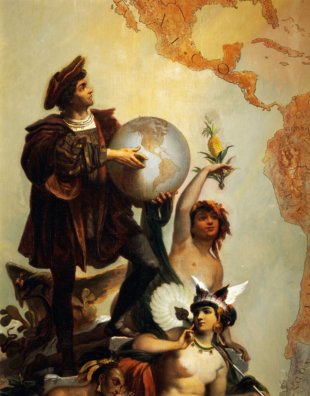 Cristoforo Colombo (dettaglio) da Peter Johann Nepomuk Geiger