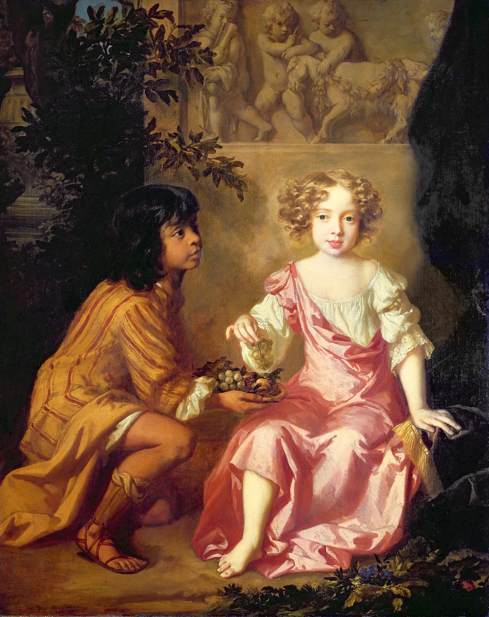 Lady Charlotte Fitzroy (1664-1719) poi contessa di Lichfield (olio su tela) da Peter Lely
