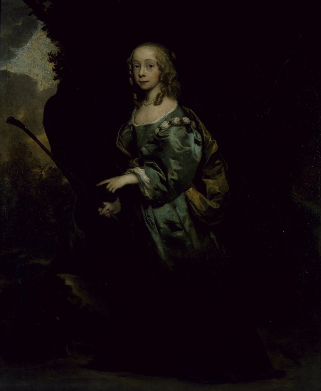 Ritratto di una giovane ragazza in verde da Peter Lely