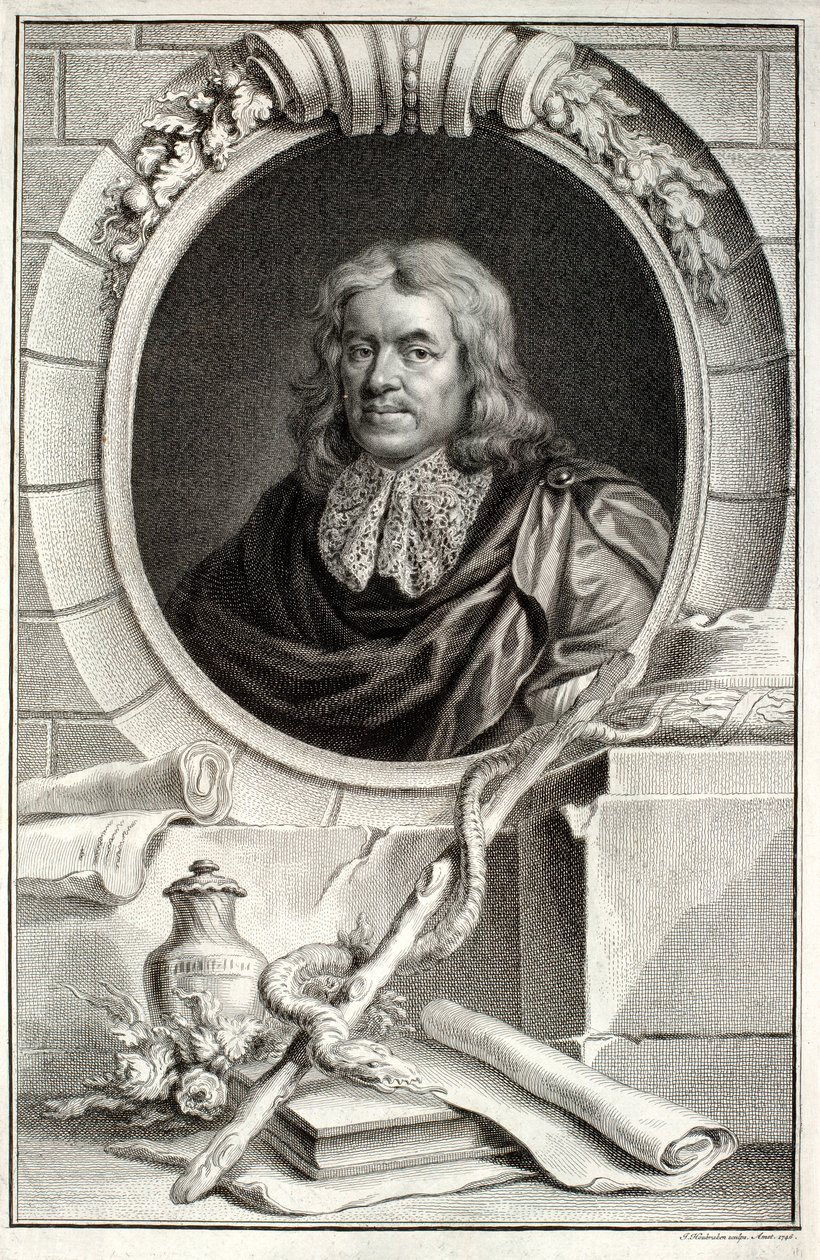 Thomas Sydenham, inciso da Jacobus Houbraken (1698-1780) pubblicato ad Amsterdam, 1746 da Peter Lely
