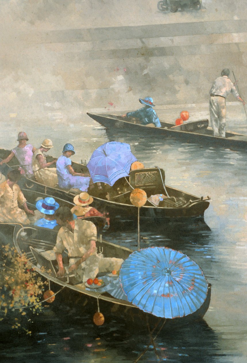 Punts sul Wey a Brooklands da Peter Miller