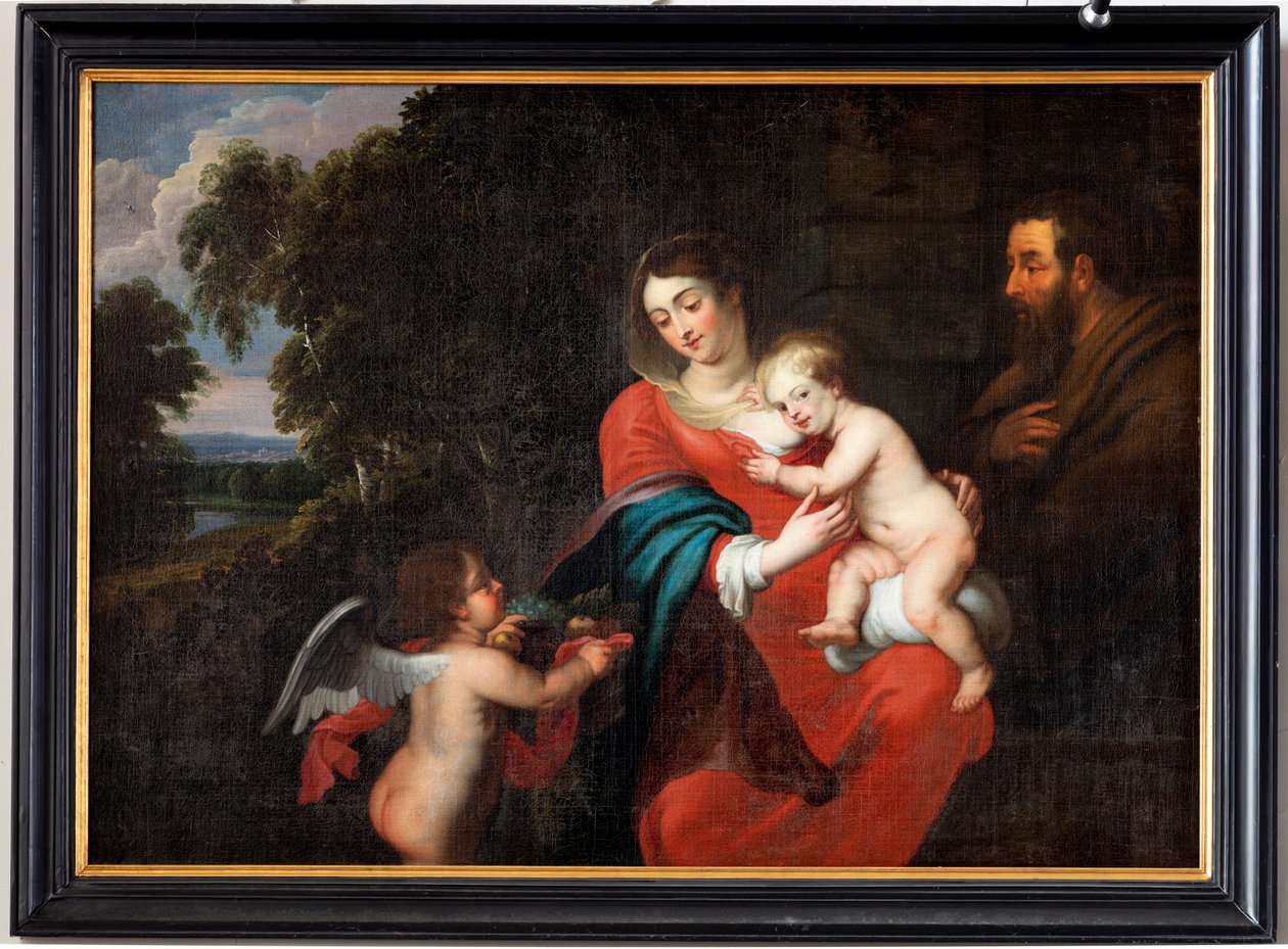 Sacra famiglia con un angelo, Tsysssens o Jacques D