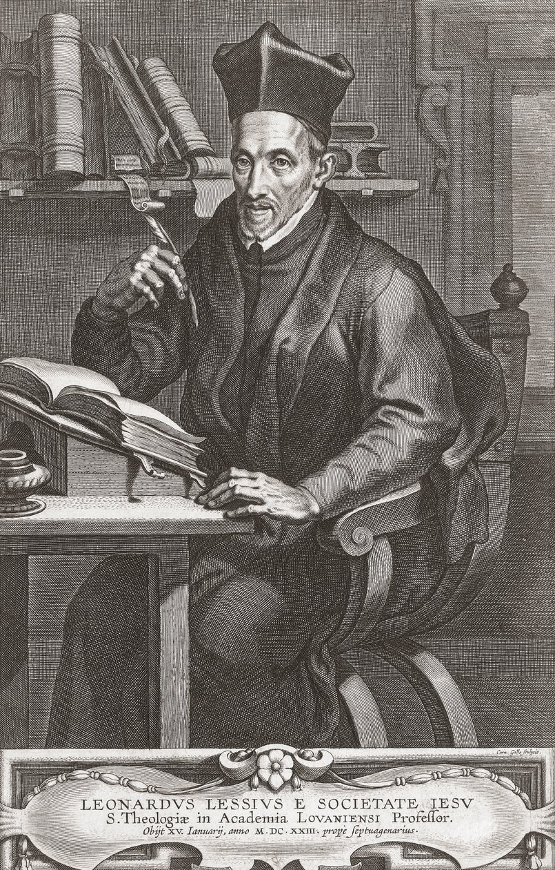Leonardus Lessius, ritratto. da Peter Paul (after) Rubens