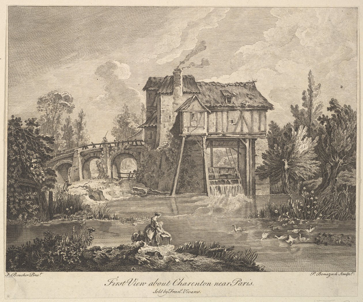 Prima vista di Clarenton vicino a Parigi da Peter Paul Benazech