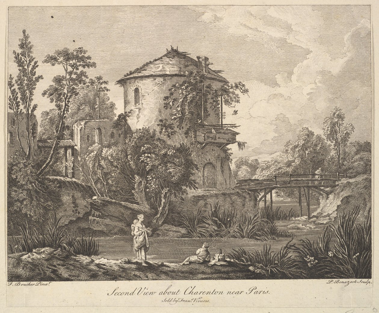 Seconda vista di Charenton vicino a Parigi da Peter Paul Benazech