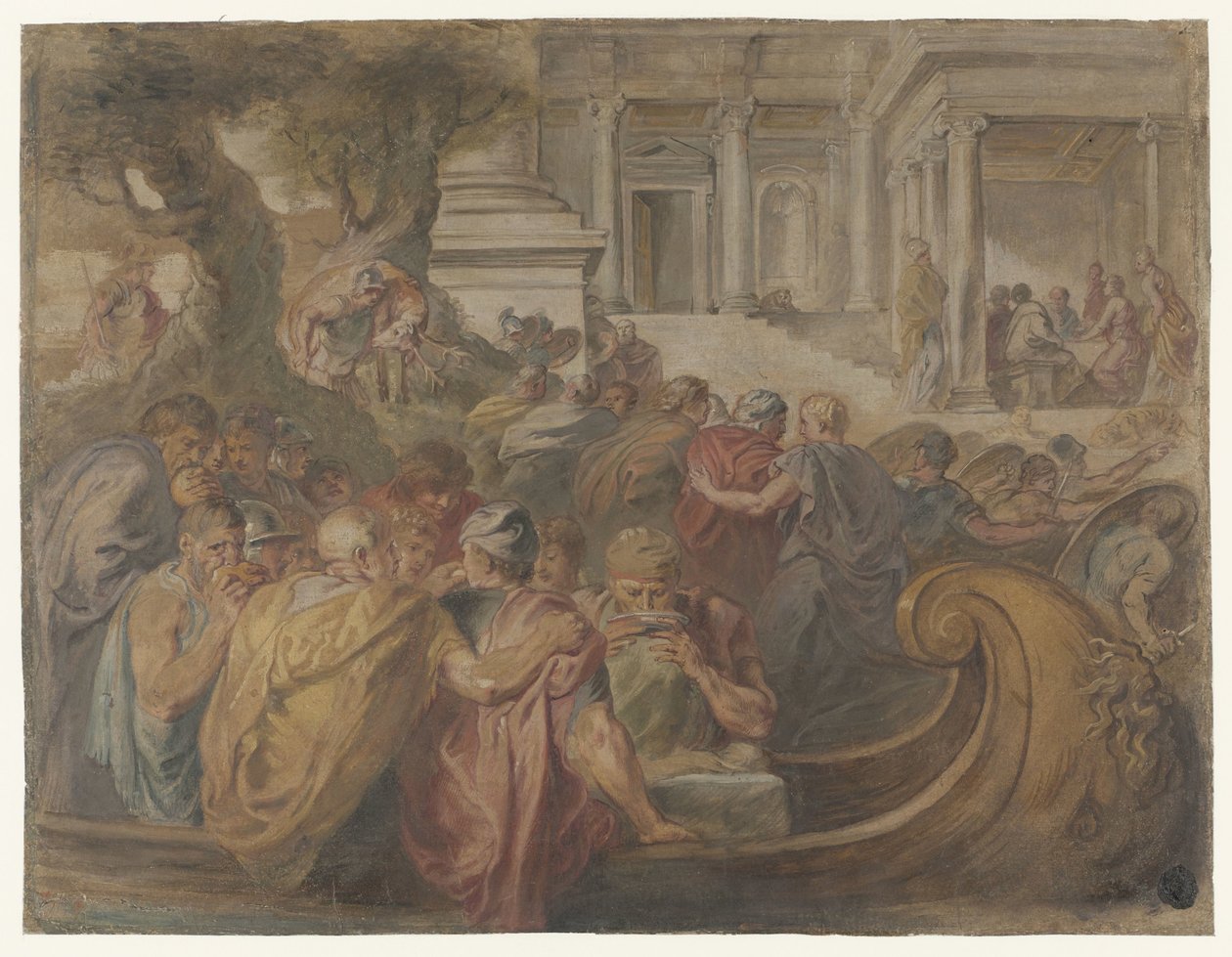 Arrivo di Ulisse e compagni da Circe da Peter Paul Rubens (possibly)