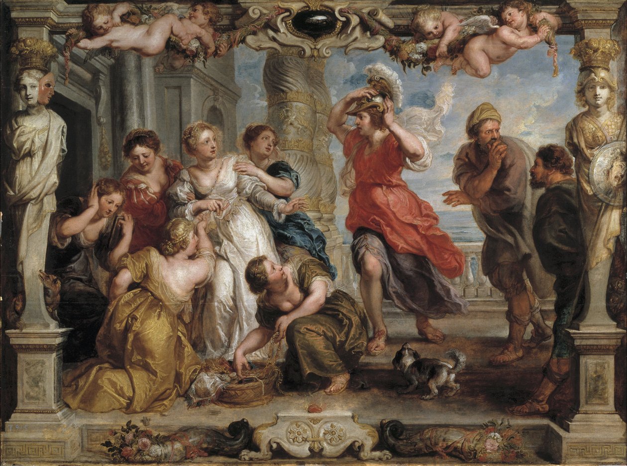 Achille scoperto da Ulisse tra le figlie di Licomede a Sciro, 1630-1635 da Peter Paul Rubens