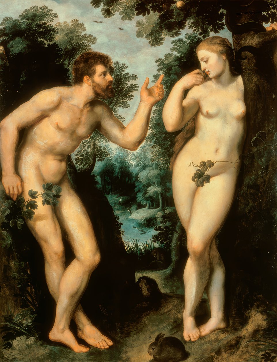 Adamo ed Eva sotto l