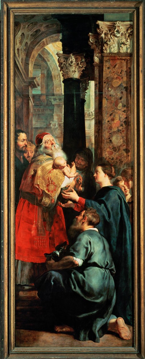 Discesa dalla croce, pannello destro: Presentazione al Tempio (dipinto) da Peter Paul Rubens