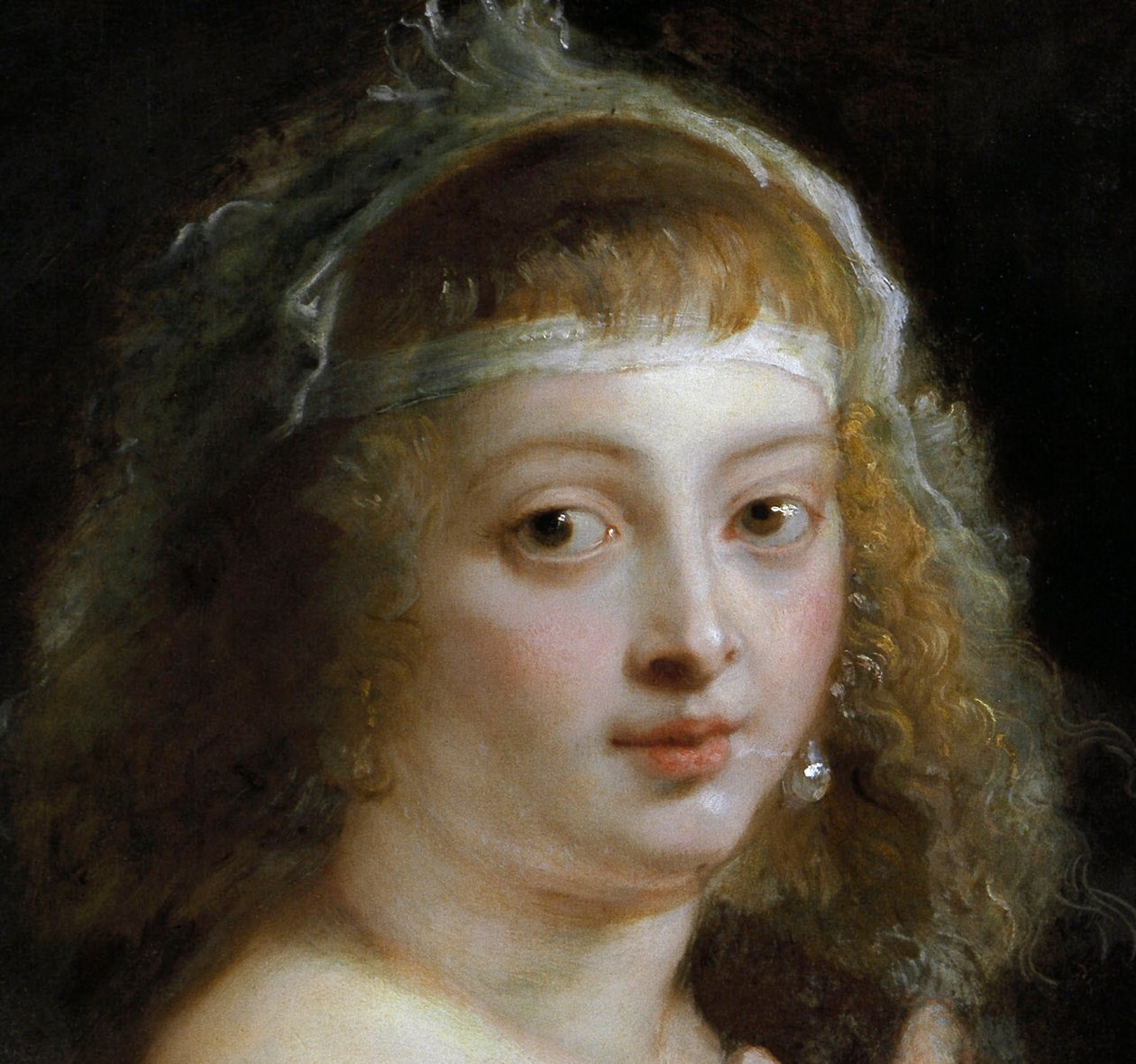 Dettaglio di Hélène Fourment in una Pelliccia da Peter Paul Rubens
