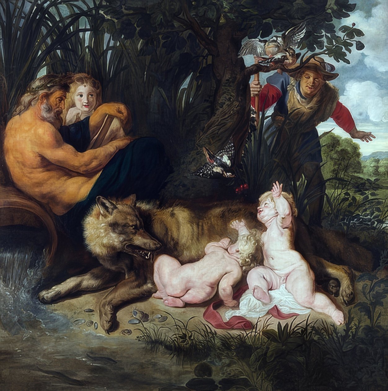 Il ritrovamento di Romolo e Remo da Peter Paul Rubens