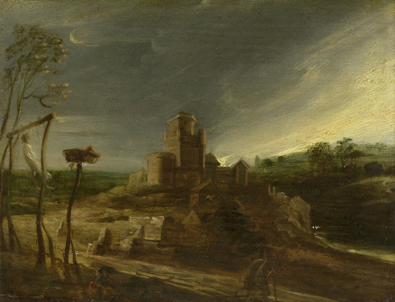Il paesaggio con il patibolo da Peter Paul Rubens