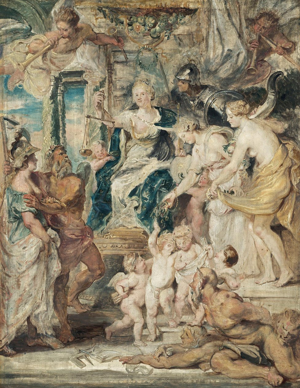 Il governo felice (bozzetto del ciclo dei Medici) da Peter Paul Rubens