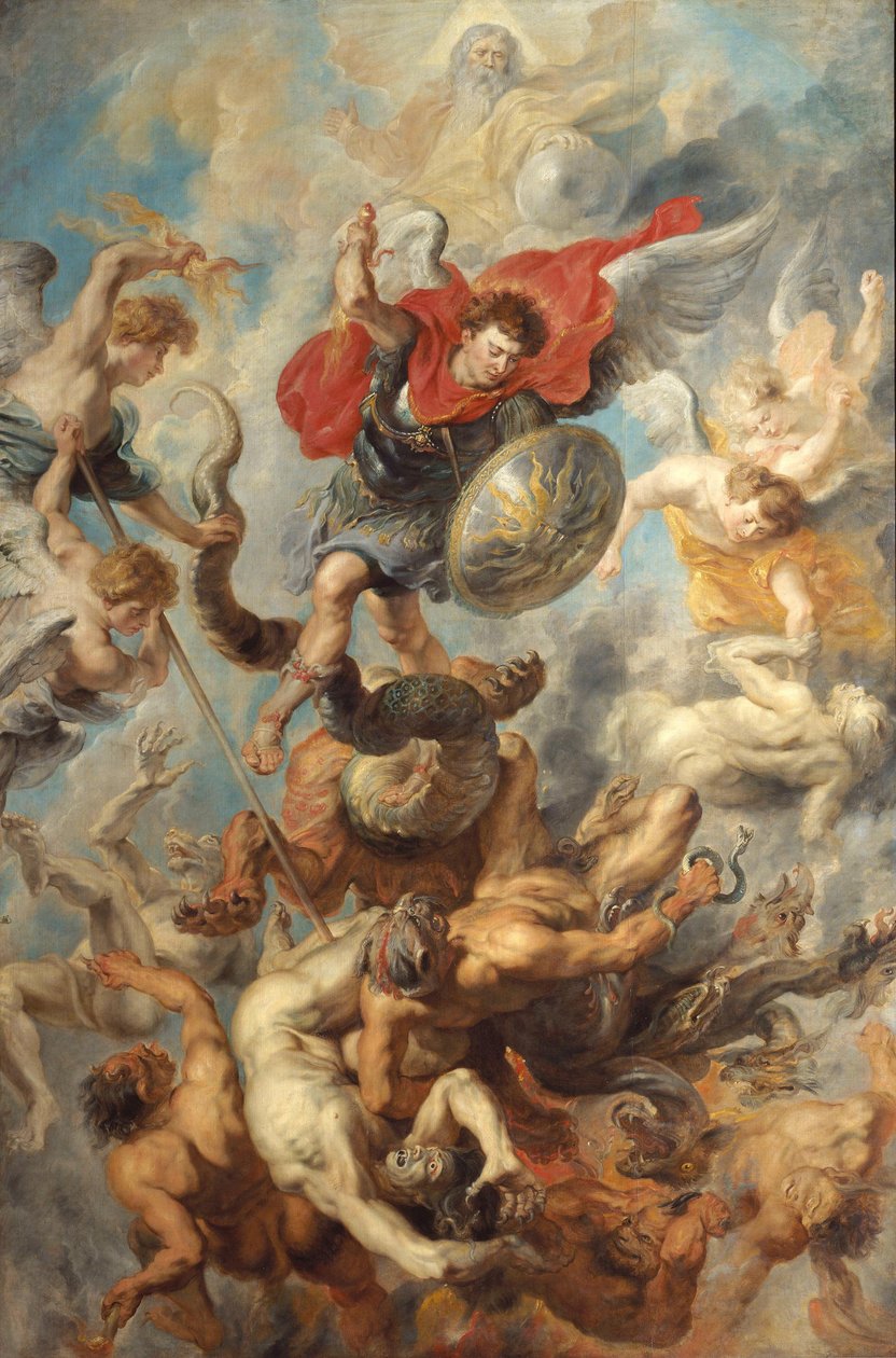 La caduta degli angeli ribelli da Peter Paul Rubens