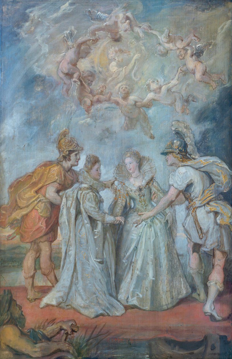 Scambio familiare delle principesse tra Spagna e Francia il 9 novembre 1615 da Peter Paul Rubens
