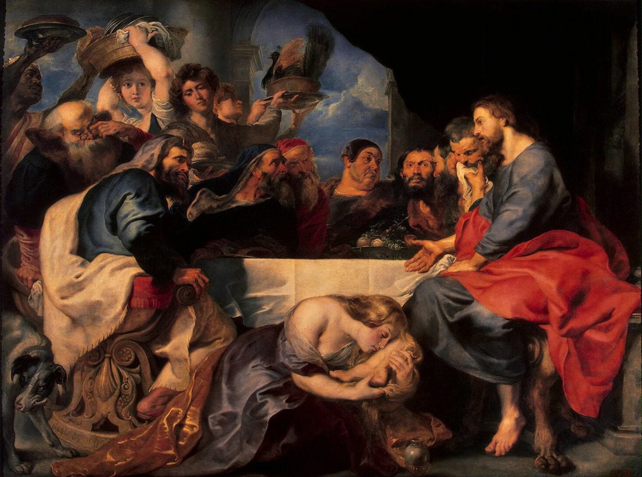 Festa in casa di Simone il Fariseo, c.1620 da Peter Paul Rubens