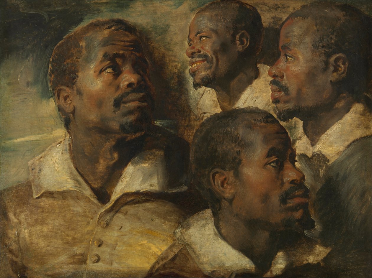 Quattro studi della testa di un moro da Peter Paul Rubens