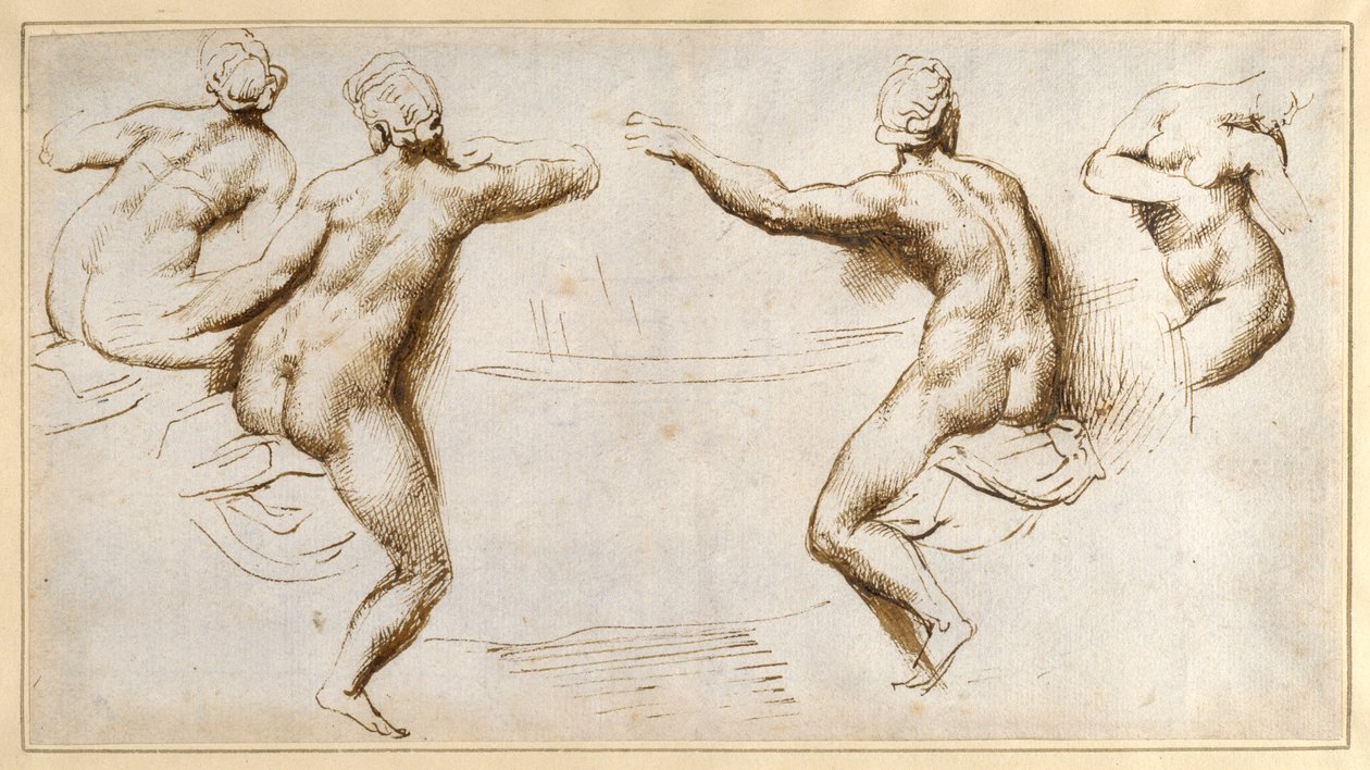 Quattro nudi femminili intorno a una vasca da Peter Paul Rubens