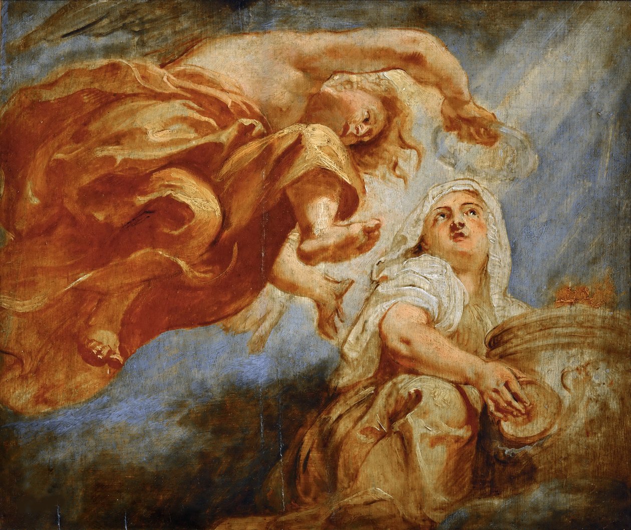 Genio che incorona la religione. Schizzo per l